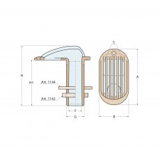 Guidi Brass Full Grated Water Intake 1 in 1/2 Guidi Brass Full Grated Water Intake 1 in 1/2