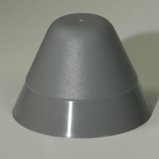 PVC End Cone Black or Grey 145mm Dia x 100mm