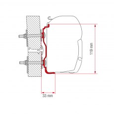 Fiamma Adapter Hymer 2016 300 (98655Z060)