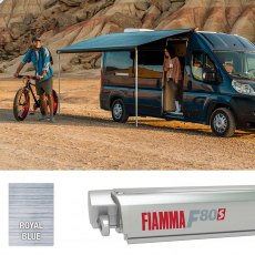 Fiamma F80S 400 Awning Titanium - Royal Blue (07832E03Q)