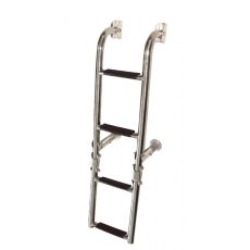 Foldable Ladder, 2+2 steps, Stainless Steel 316, 90 Degrees L760xW205mm