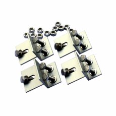 Photonic Universe Set of 4 solar panel brackets for motorhomes, caravans, boats or roof mounting