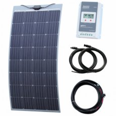Photonic Universe 160W semi-flexible solar charging kit with Austrian textured fibreglass solar pane