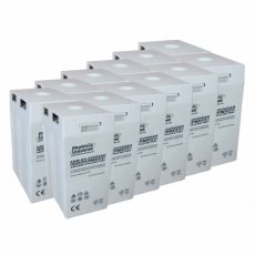 Photonic Universe 24V 500Ah AGM deep cycle battery bank (12 x 2V batteries) for large power systems 
