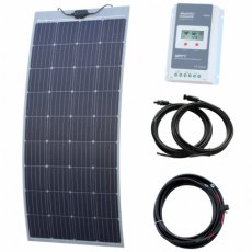Photonic Universe 180W semi-flexible solar charging kit with Austrian textured fibreglass solar pane