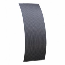 Photonic Universe 270W black semi-flexible fibreglass solar panel with round rear junction box and 3