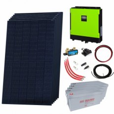 Photonic Universe Premium 2.3kW grid-tie solar power kit with LG solar panels, 5.5kW hybrid inverter