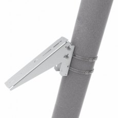 Photonic Universe Adjustable angle bracket for mounting a small solar panel on a single arm pole, fe