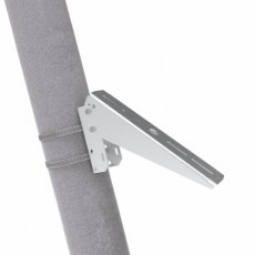 Photonic Universe Adjustable angle bracket for mounting a small solar panel on a single arm pole, fe
