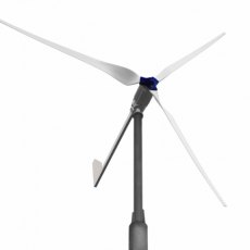 Photonic Universe 3000W 120V wind turbine with 3 blades and tail furling mechanism