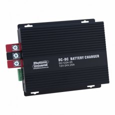 Photonic Universe 25A 12V DC to 24V DC Advanced Automatic Multi-Stage Battery-to-Battery Charger for