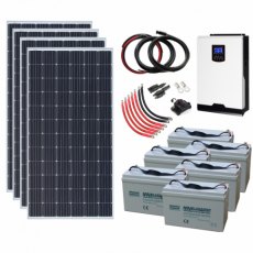 Photonic Universe 1440W 24V Complete Off-grid solar power system with 4 x 360W monocrystalline solar