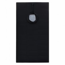 Photonic Universe 100W black semi-flexible fibreglass solar panel with round rear junction box and 3