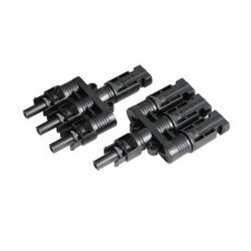Photonic Universe Pair of 3-to-1 T-MC4 cable adapters for solar panels and photovoltaic systems