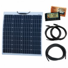 Photonic Universe 80W 12V Reinforced semi-flexible dual battery solar charging kit