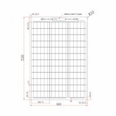 Photonic Universe 60W black semi-flexible fibreglass solar panel with durable ETFE coating