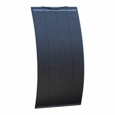 Photonic Universe 200W black semi-flexible fibreglass solar panel with durable ETFE coating