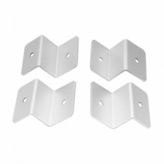 Photonic Universe Set of 4 lightweight small brackets for mounting small solar panels on motorhomes,