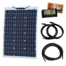 Photonic Universe 60W 12V reinforced semi-flexible dual battery solar charging kit