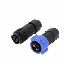 Photonic Universe Pair of 2-pin IP67 waterproof locking connectors 300V 20A