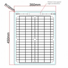 Photonic Universe 20W Reinforced semi-flexible solar panel with a durable ETFE coating