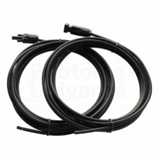 Photonic Universe Pair of 5m single core extension cable leads 6.0mm for solar panels and solar char
