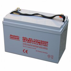 Photonic Universe 100Ah 12V Gel deep cycle battery for motorhomes, caravans, boats and off-grid powe