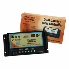 Photonic Universe 10A dual battery solar charge controller / regulator for 12V / 24V batteries