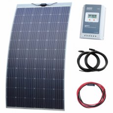 Photonic Universe 330W semi-flexible solar charging kit with Austrian textured fibreglass solar pane