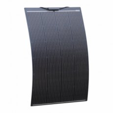 Photonic Universe 150W black semi-flexible fibreglass solar panel with durable ETFE coating