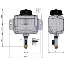 Hy-Pro Drive R4306 HYDRAULIC STEERING FLUID RESERVOIR