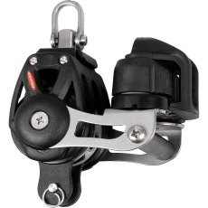 Ronstan Series 40 Ball Bearing Orbit Block, Triple Ratchet with Adjustable Cleat Ronstan Series 40 Ball Bearing Orbit Block, Triple Ratchet with Adjustable Cleat