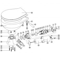 Nuova Rade Repair Kit For The Electric LT Toilets 11874 & 11876, 12V