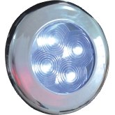 AquaLED Downlight 1W 12V/24V Waterproof Chrome
