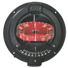 Compass Navigator, BN-202-L, Bulkhead Mount, Red Dial - Black Case Compass Navigator, BN-202-L, Bulkhead Mount, Red Dial - Black Case
