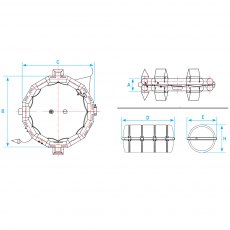 LALIZAS Liferaft OCEANO, Open Reversible