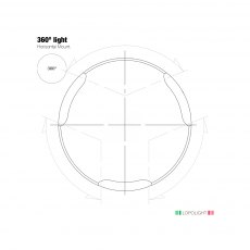 Lopolight 2nm 360° White, black w/FB base Lopolight 2nm 360° White, black w/FB base