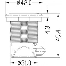Osculati Push-button click