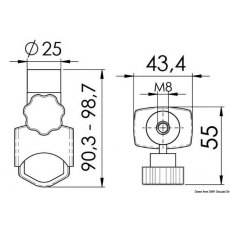 Osculati Fixing support for light