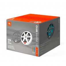 JBL Club Marine 10" Club Sub, RGB LED with White and Grey Grill