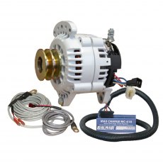 Balmar KIT, 60 Series 120a SaddleMT Alternator, MC Regulator, DV