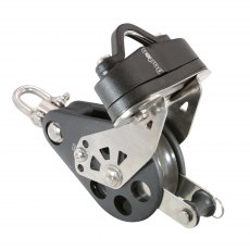 BARTON Size 6 Plain Pulley Block with Single Swivel, Becket & Cam