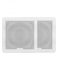 Fusion FM-F65SW 6.5" Flush Mount Square Marine Speakers 120W - White Fusion FM-F65SW 6.5" Flush Mount Square Marine Speakers 120W - White