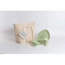 Flamefield 16Pcs Set Aegean Land Green With Cooler Bag Flamefield 16Pcs Set Aegean Land Green With Cooler Bag