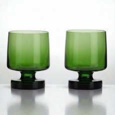 Flamefield 2Pk Tritan Aegean Heavy Base Glass Green Flamefield 2Pk Tritan Aegean Heavy Base Glass Green