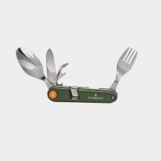 Flamefield 4In1 Portable Cutlery - Forest Green Flamefield 4In1 Portable Cutlery - Forest Green