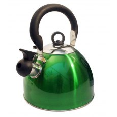 Flamefield 2.5Ltr Whistling Kettle Green Flamefield 2.5Ltr Whistling Kettle Green
