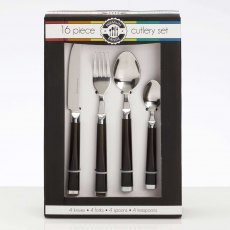 Flamefield 16Pcs Cutlery Set Black Flamefield 16Pcs Cutlery Set Black