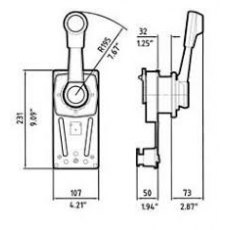 Ultraflex B85 Side Mount Control