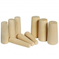 Large Emergency 9 Piece Wooden Plug Set